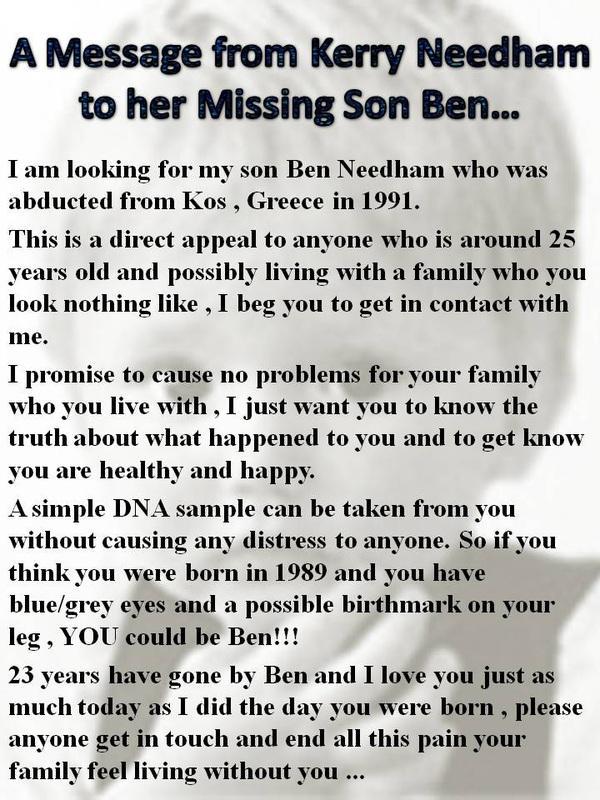 A message to Ben from his mum Kerry. #abducted #abduction #illegaladoption #childtrafficking #helpfindben 💙