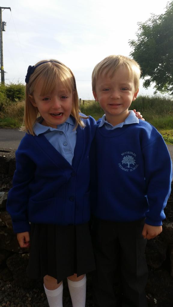 1st day at school -a proud mum and dad!