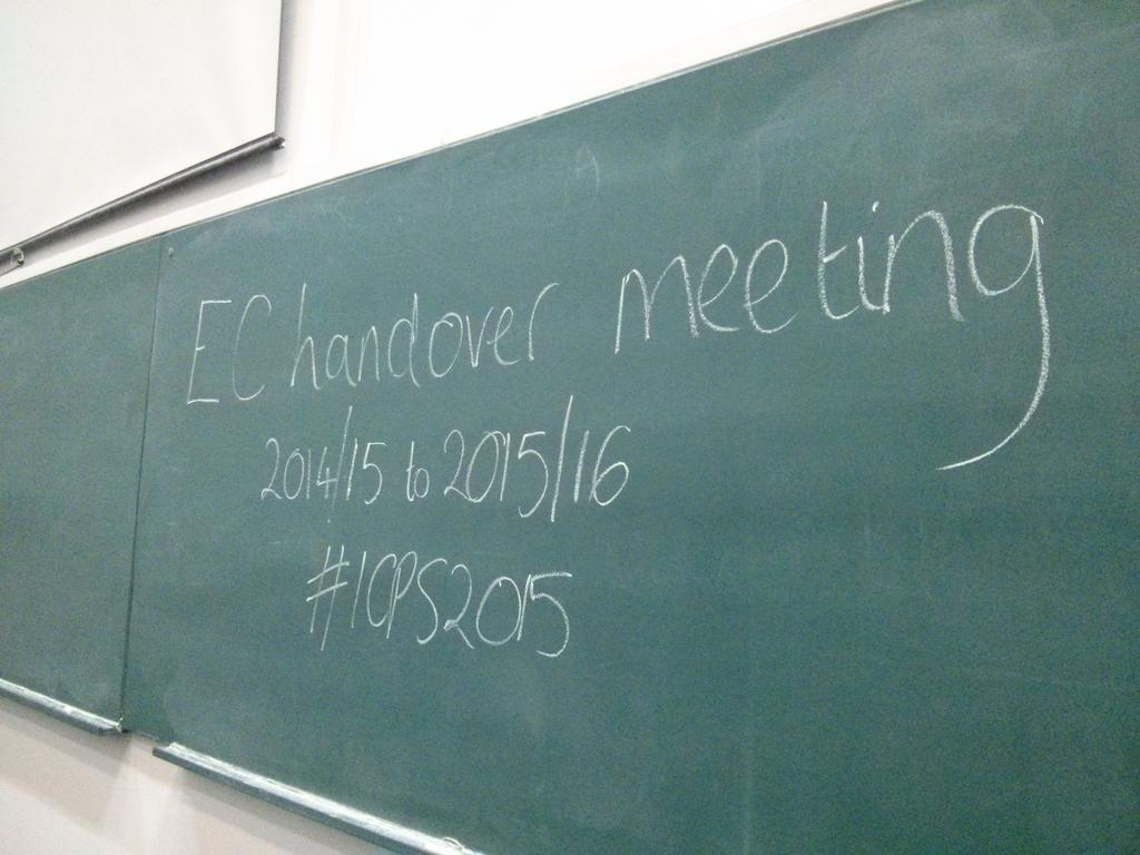 IAPS_physics's tweet photo. Time for our handover meeting! The new committee will be taking over from 1st September! #icps2015 http://t.co/7D0yOeIvkr