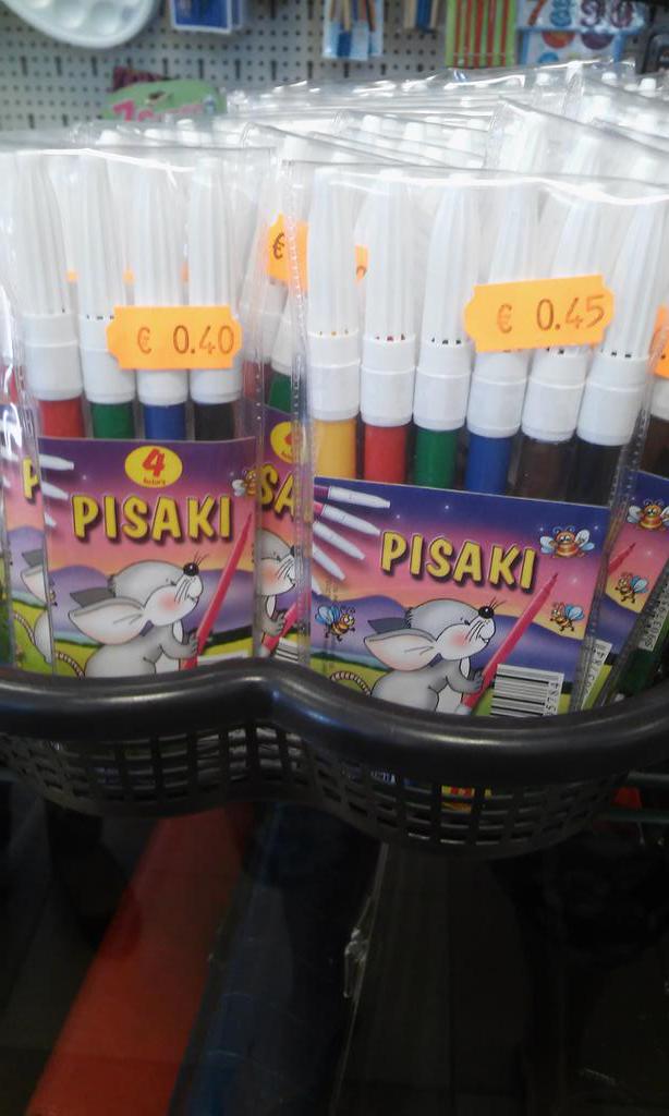 Skolai esi gatavs? Pisaku nopirki? Tikai 40centi par 4 pisakiem.