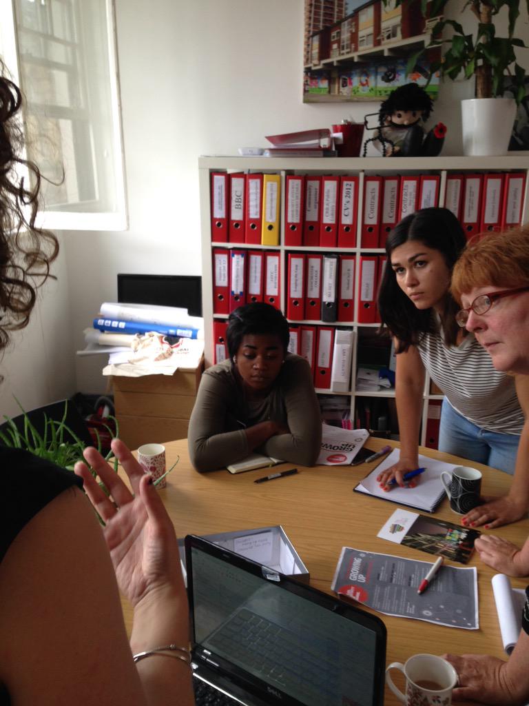 The <a href="/LetsGoGlobal/">LetsGoGlobal</a> team are listening intently to our Exhibition Coordinator giving us her vision for #growingup !!