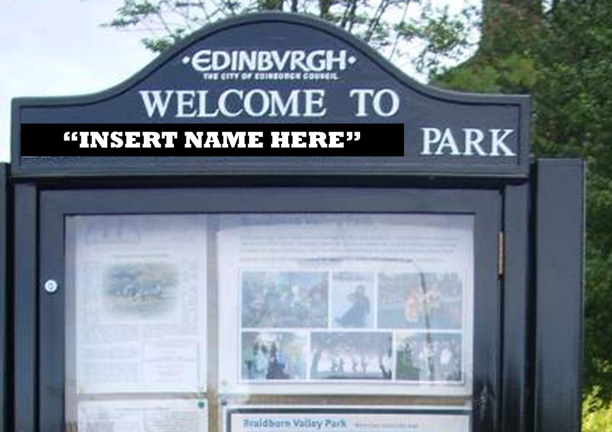 EH15_NewPark's tweet photo. The new park needs a name - your suggestions please. How does a park get its name? Here's how http://t.co/kAhQ34NOGX http://t.co/Uw2icLWBbX