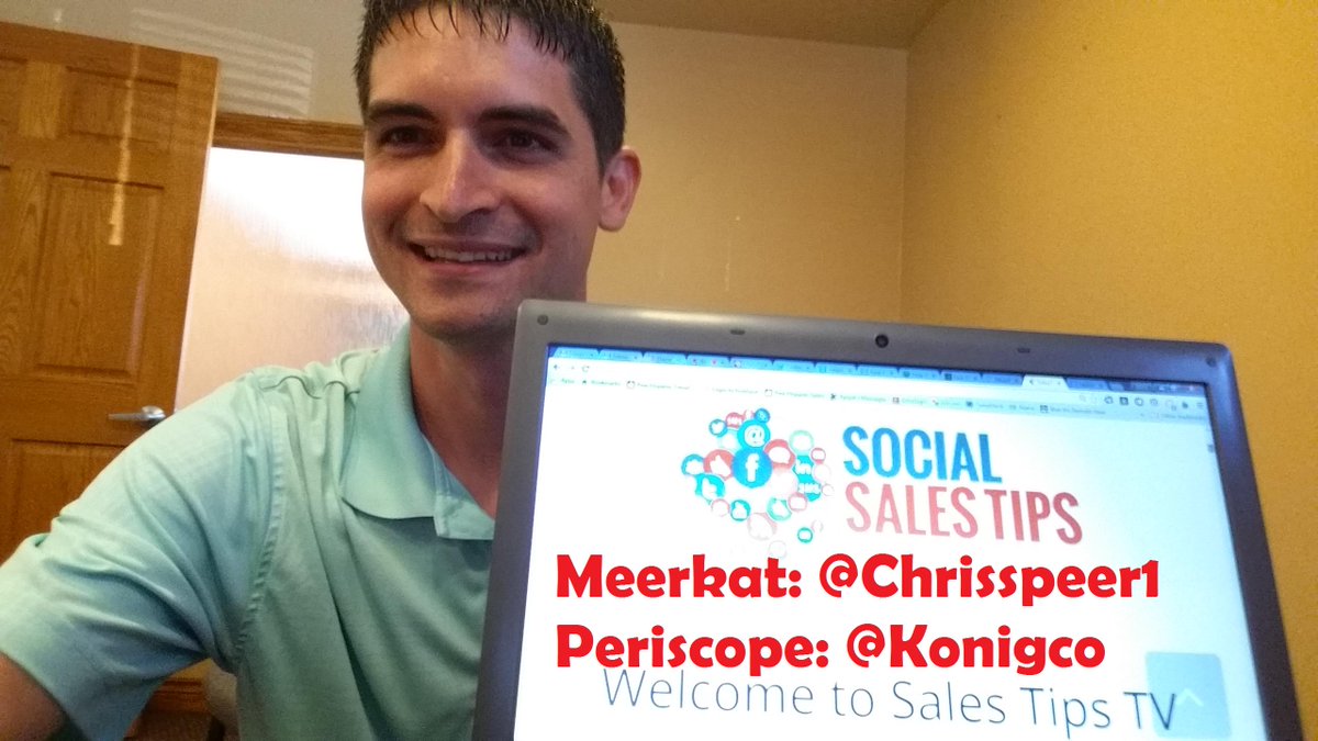 chrisspeer1's tweet photo. Going LIVE at 9am http://t.co/4iAzwQ03yb @MeerkatsNow @NLMeerkat @AppMeerkat #SalesTips #SalesTipsTV http://t.co/I4NuCvU7kj