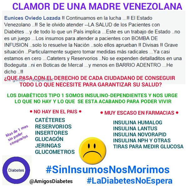 samyore1's tweet photo. @blancaePSUV  @AmigosDiabetes #ladiabetesnoespera #sininsumosmorimos porfavor nuestros niños necesitan atencion http://t.co/BJfxlIaNA9
