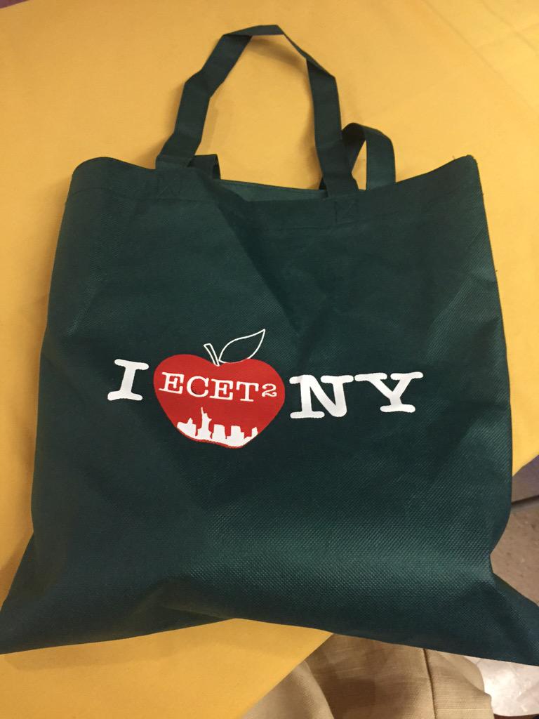 JennCurti's tweet photo. Swag bags are here! Ready to be elevated. #ECET2NY #whyiteach #teacher2teacher http://t.co/gjE7N0CvRa