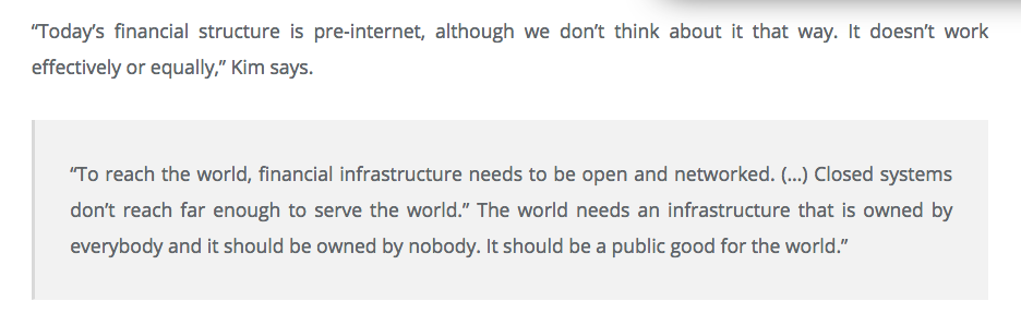 StellarOrg's tweet photo. "To reach the world, financial infrastructure needs to be open and networked." —Joyce Kim
https://t.co/P38vTqY8iw http://t.co/wFd106Gp1u