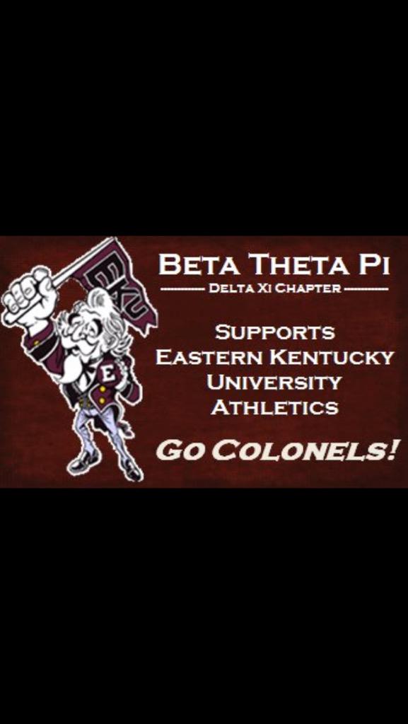 Beta_Football15's tweet photo. @EKUPrez @Beta_EKU we'll be cheering on @EKUFootball from Richmond! #CampusBeautiful http://t.co/aDxSK0d1R9