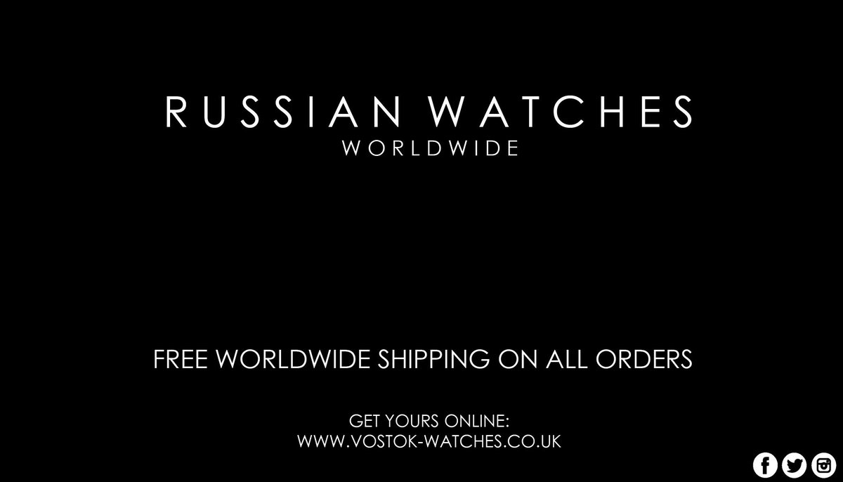 FREE worldwide shipping on all our watches.