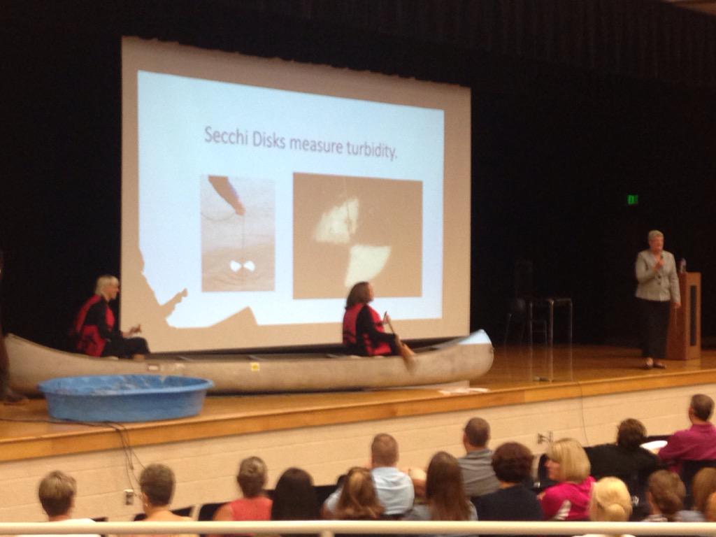 NLSD_Supt's tweet photo. Opening day convocation by @KASDsupt, props included! Welcome back everyone! #KASD #firstteacherday #BELIEVE http://t.co/P2u6m9ae2o