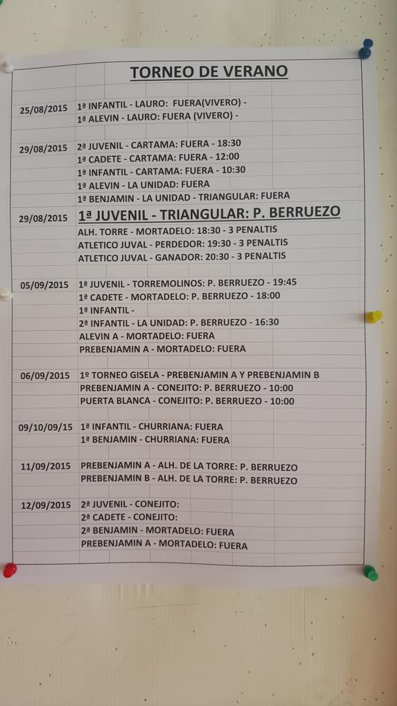 Partidos de Pre Temporada