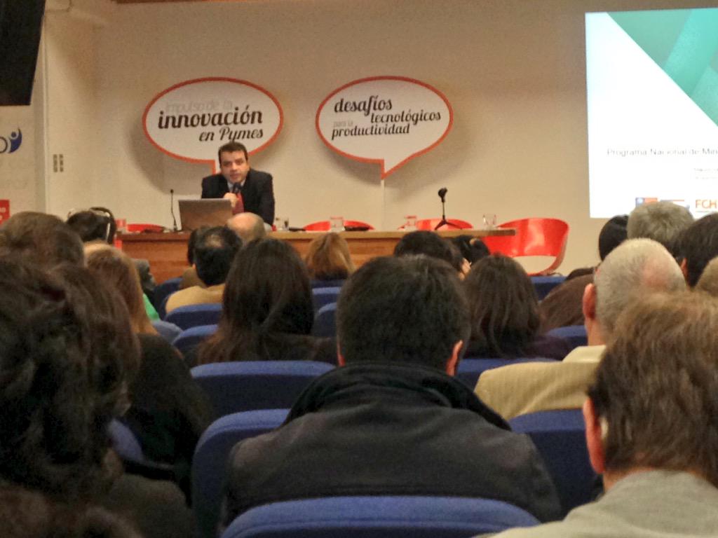 Corfo's tweet photo. Subsec @MinMineria_cl I. Moreno “Es nuestra responsabilidad consolidar un sector de servicios innovadores en Minería” http://t.co/IThFoyppho