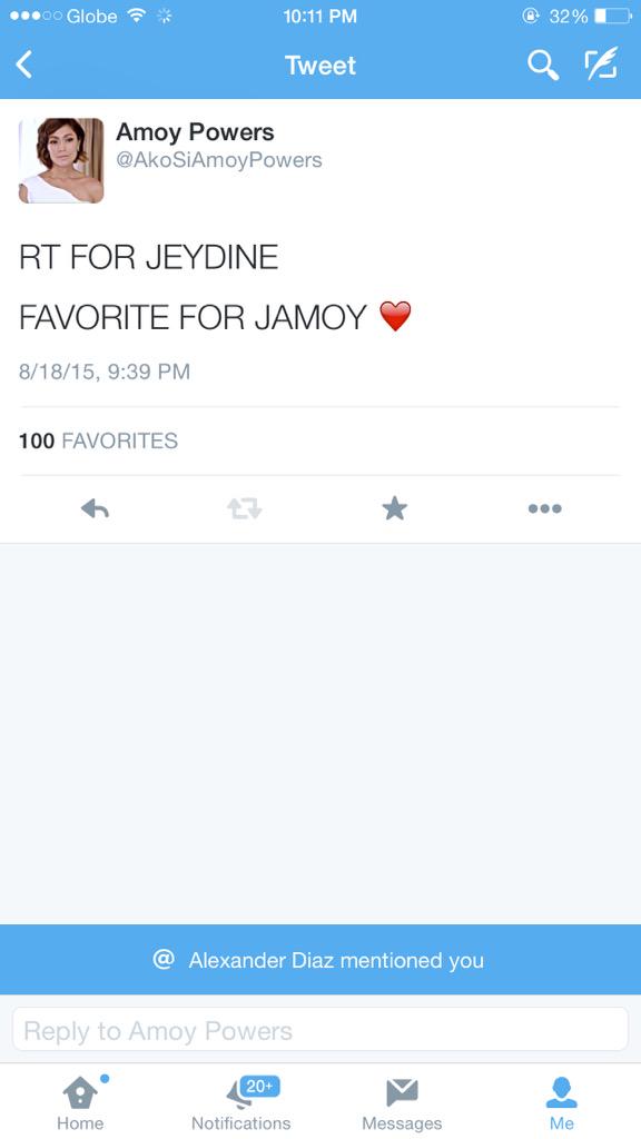JereMazingOFC's tweet photo. NAKAKALOKA ANDAMI NA AGAD JAMOY SHIPPERS! THANK YOU BABIES SA SUPPORT KAY MAMEEEH TAOB SILA! #JAMOY http://t.co/OblyH2lcHZ