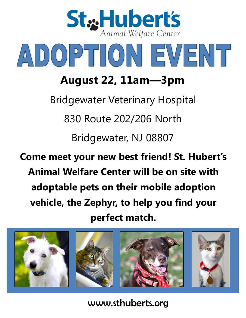 sthubertsanimal's tweet image. Come meet #TheZephyr and adoptable pets at our adoption event at Bridgewater Veterinary Hospital this Saturday!