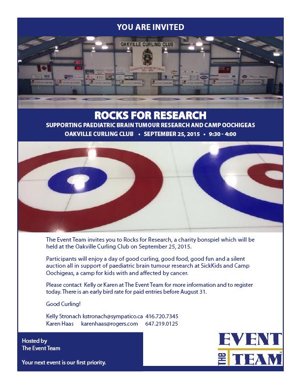 the_event_team's tweet photo. @teambalsdon Please RT - Charity bonspiel #RocksforResearch for paed.brain tumour research @sickkids &amp; @CampOoch http://t.co/EdDwcZqzTS