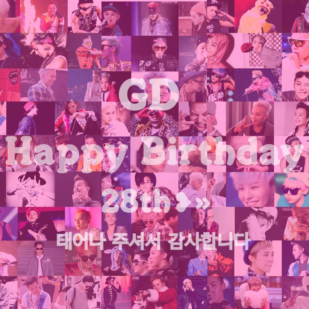 G-DRAGON Happy Birthday 08.18
28th »                          l love you!( ´ ` )    