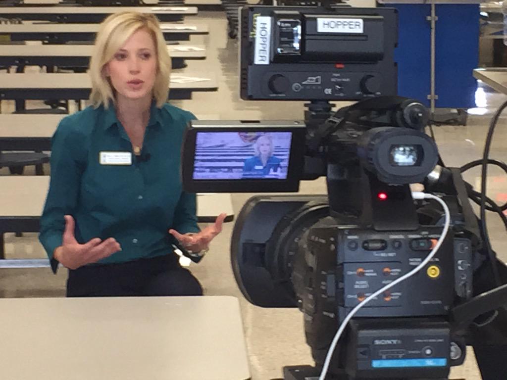 Karen Hallford Nutrition Education Coordinator <a href="/GwinnettSchools/">Gwinnett Co. Schools</a> @Chris11Alive discussing our healthy delicious meals