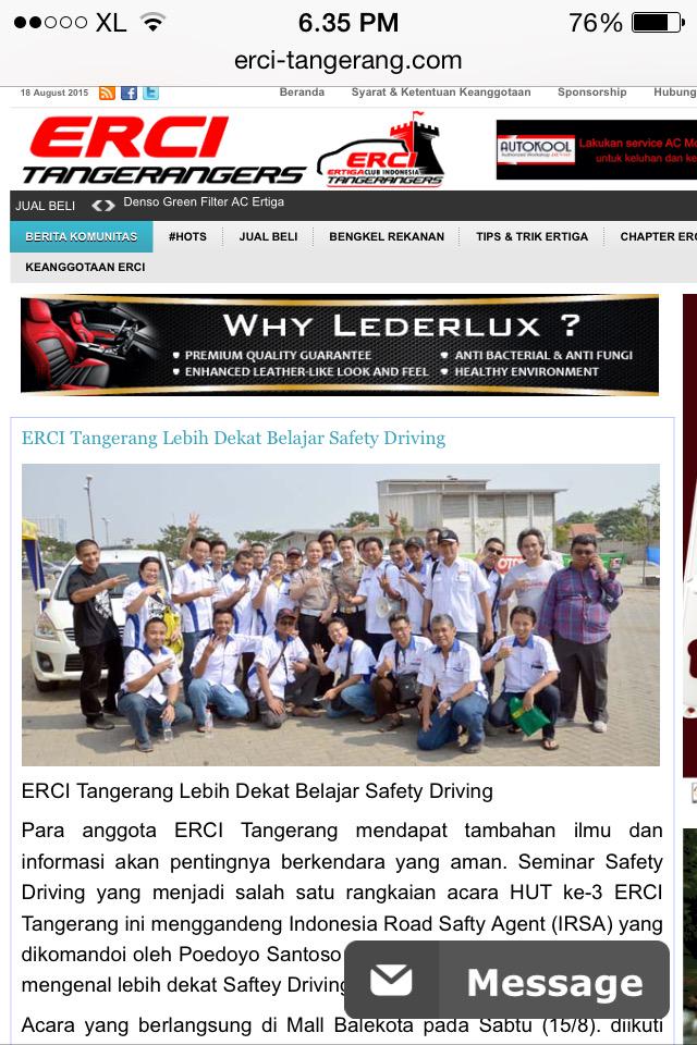 LukmanPopo's tweet photo. #HUT3ERCIRangers
@SuzukiIndonesia
@detikoto
@otomotifweekly
@Beritasatu
@ERCI_Tangerang http://t.co/yD5Sha066T