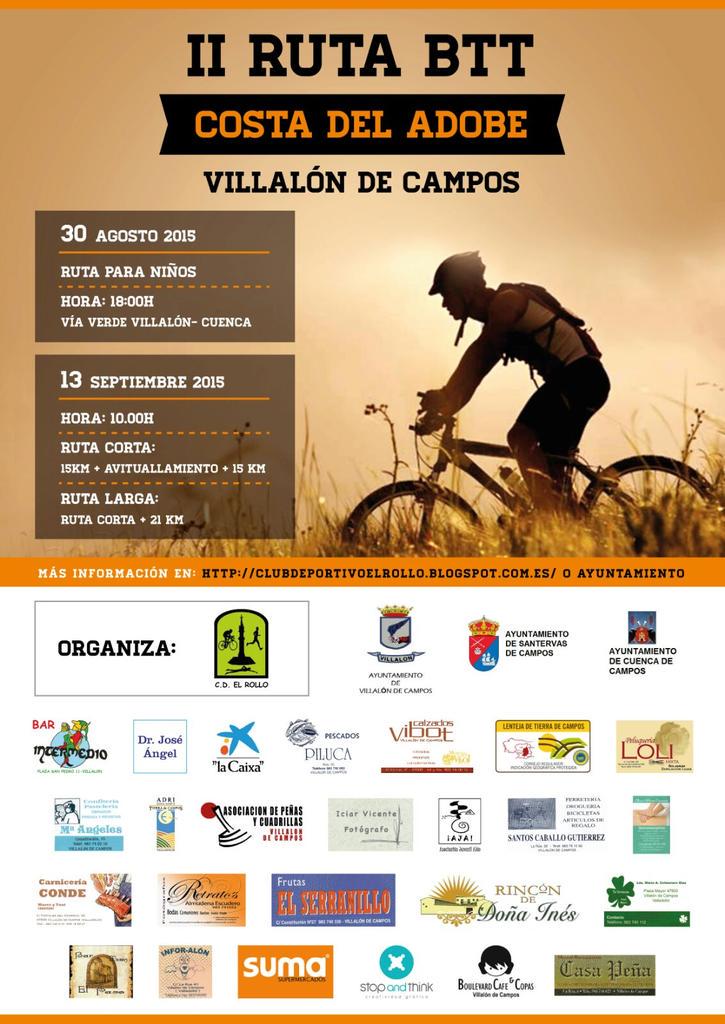 CDElRollo's tweet photo. Ya tenemos cartel para la II Ruta BTT Costa del Adobe http://t.co/aOIZTxfjR9
