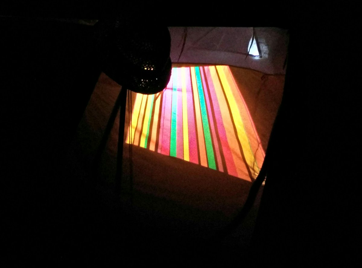 pegx_'s tweet photo. Last night: my private tent projection mit #raspberrypi #LEDbeamer #puredata #blobobject am #batterypack #CCCamp15 http://t.co/bUhLtqAWMW