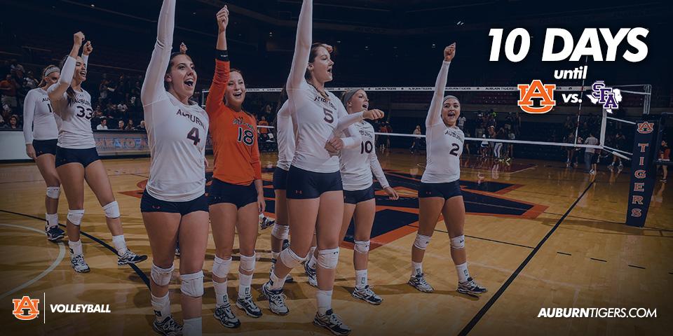 AuburnVB's tweet image. Just 10 more days. #WarEagle