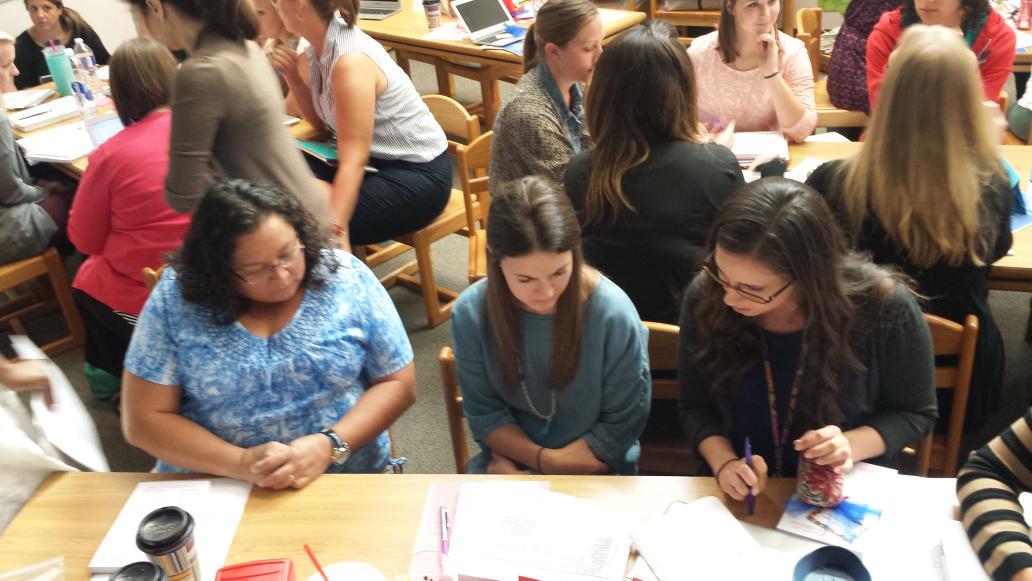 RiddleElem's tweet image. Teachers examine student behaviors in the process standards. @friscoisd @FisdLearns #fisdlearns #learningandserving