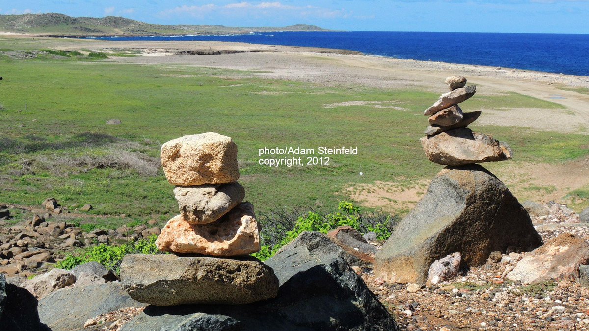 other side of the island of Aruba, near closed Balashi gold mill ruins, I shot this image of the rough beach coast.