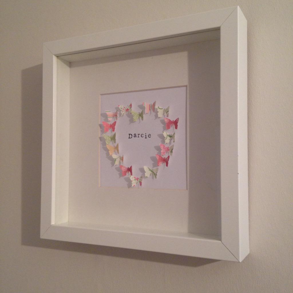New baby gift #personalised #newbaby #butterflies #heart
Order yours now - email us info@creationsbyclaire.co.uk