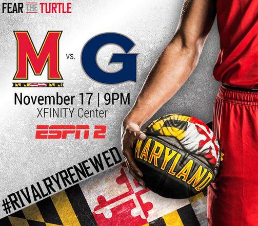 testudotimes's tweet photo. In 3 months, Maryland vs. Georgetown will be part of ESPN's tip-off marathon on ESPN 2 http://t.co/8MjSdwWFDK http://t.co/vxUjkLOxSx