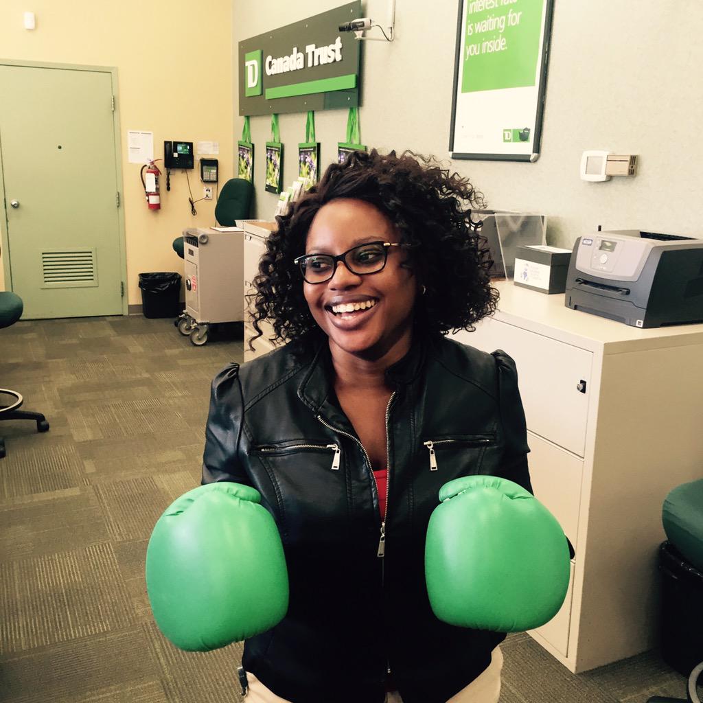 bananenfreiheit's tweet photo. #doubleboxer Agnes at #TDJasperAve  showing that #LEIrevolution smile @Lcolangelo_TD  @JennyLipton_TD @Ashley_Jewers http://t.co/RcWDhKRDAw