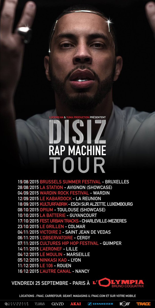 disizfr's tweet photo. La tournée Rap Machine tour débute dans quelques jours.
Les places sont dispo ici -> http://t.co/N0kVNTg3Pn http://t.co/MT1baX4AMP