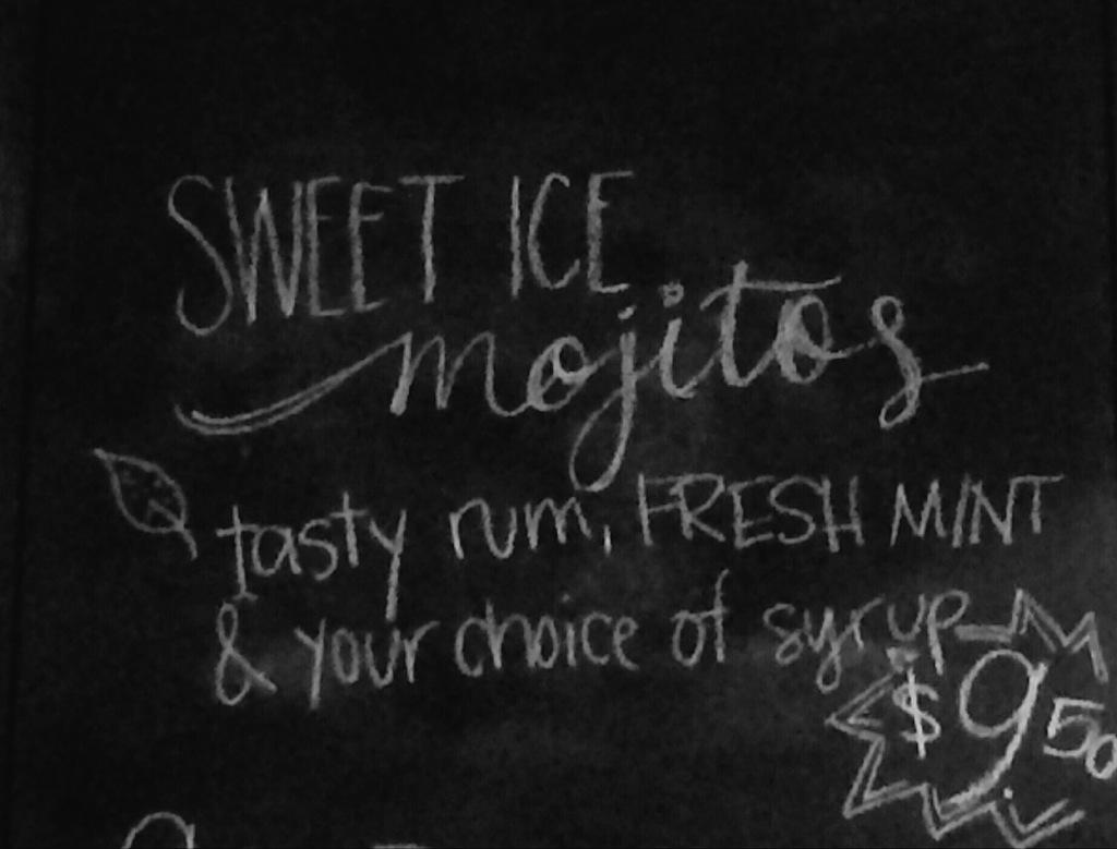 $5 off large take-out pizzas today &amp; tomorrow! And @sweet_ice_cones mojitos (while you wait, perhaps?)