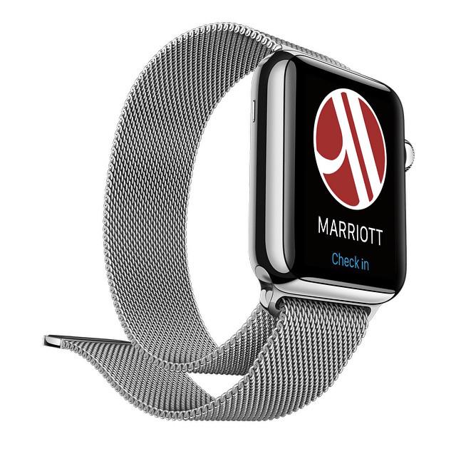 Marriott's tweet photo. All checked in. #MakeLifeBetterIn3Words #MarriottMobile #AppleWatch http://t.co/kxnw6E89Ro