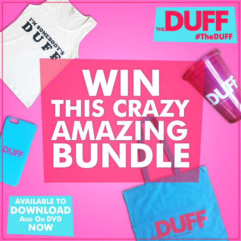 TheDuffUK's tweet photo. Tell us why you love #TheDUFF for your chance to win this prize bundle! T&amp;Cs: http://t.co/K4qBmUzfX1 http://t.co/75T5GGbGjV