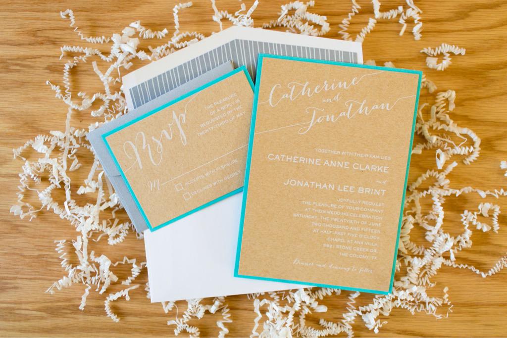BFoxCreative's tweet image. We love the Kraft, blue &amp;amp; silver in this #wedding #invitation. Photo by newseasonsphotography.com