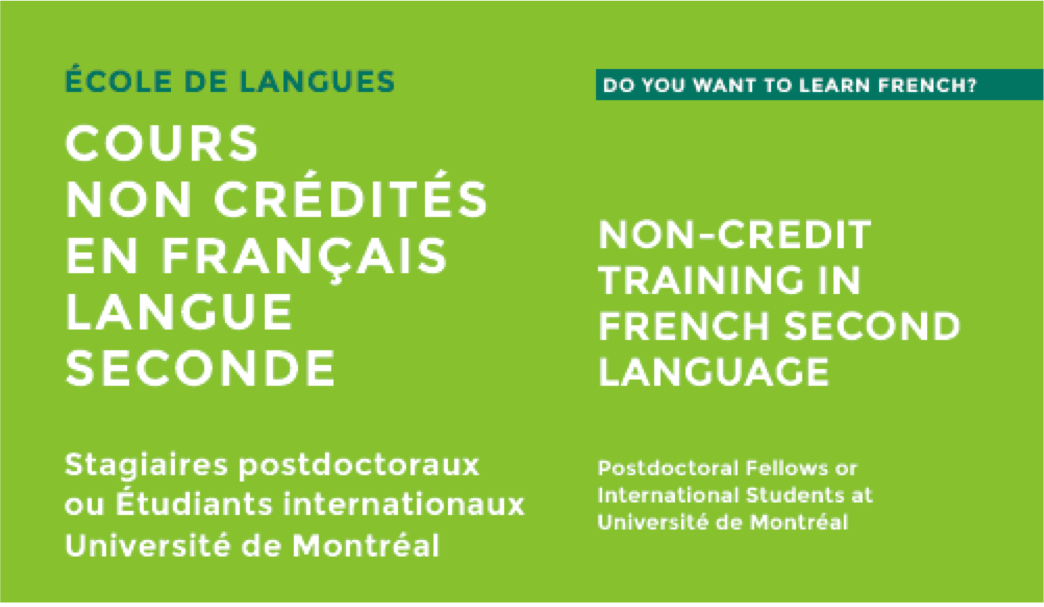 Inscrições : cursos de francês para estagiários pos-doutorais e estudantes internacionais. facebook.com/groups/udembra…