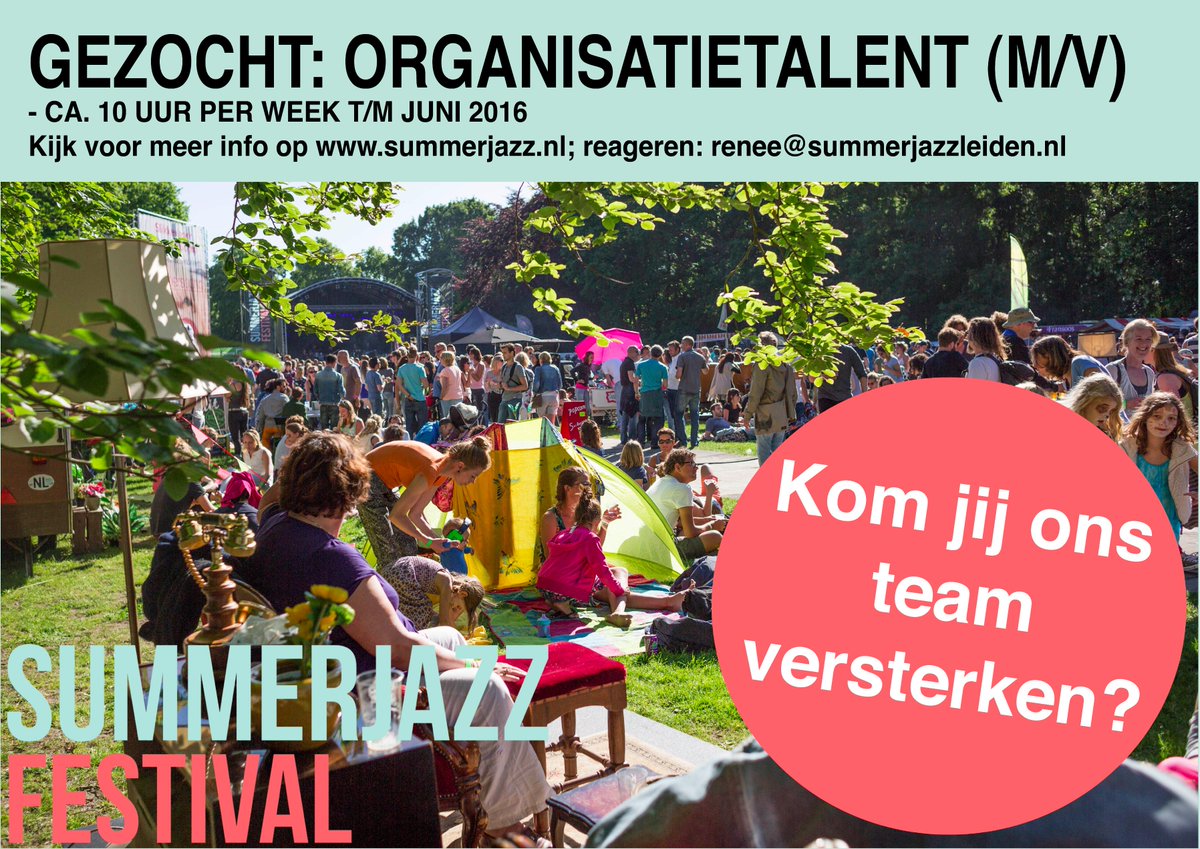 Kom jij ons team versterken? #vacature #organisatietalent #SJ16