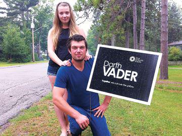 barrieadvance's tweet image. Darth Vader sign in #Penetanguishene suggests campaign has crossed to the dark side simcoe.com/news-story/580…