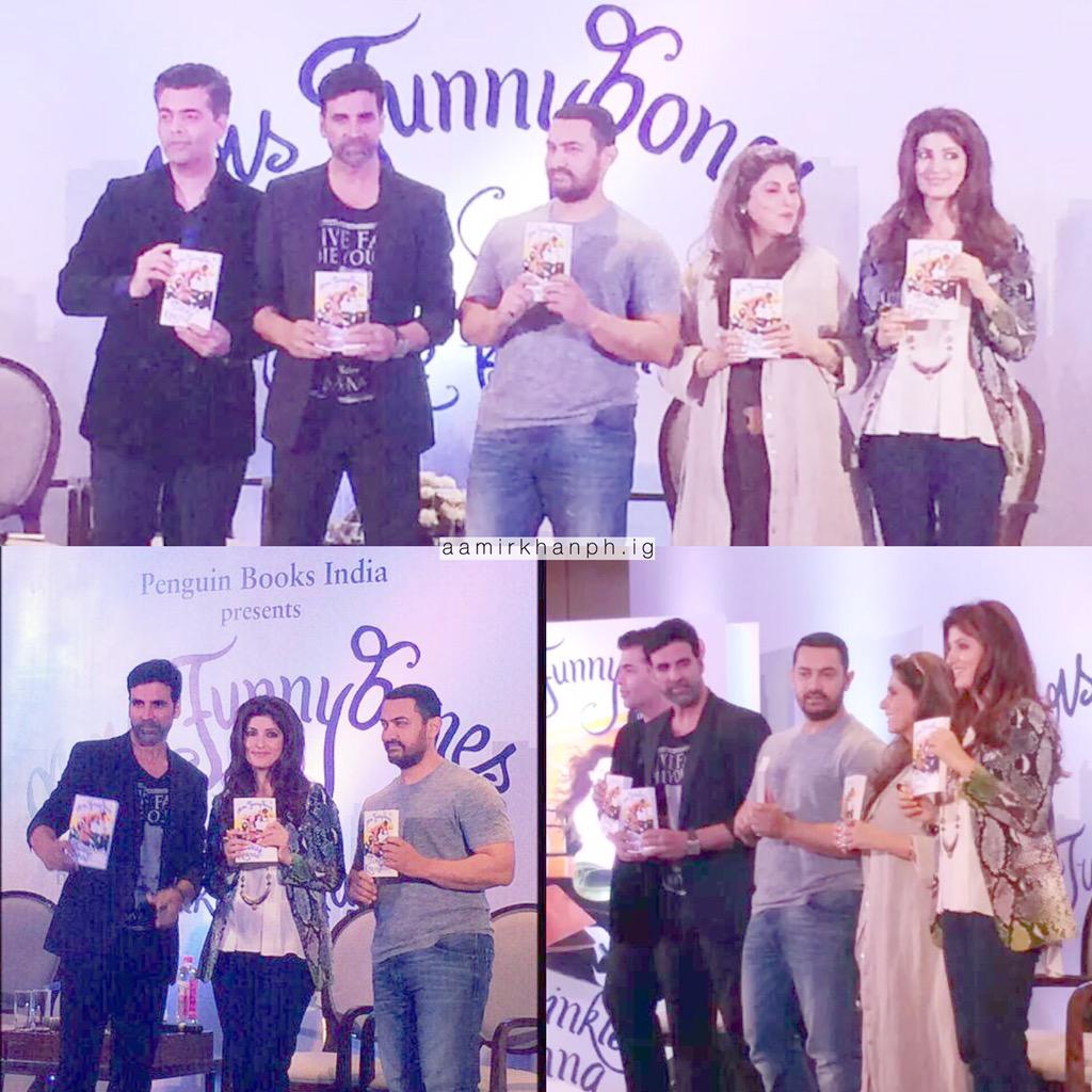 aamirkhanph's tweet photo. @aamir_khan arrives at @mrsfunnybones book launch 😎 http://t.co/4UDZ6oYeWz
