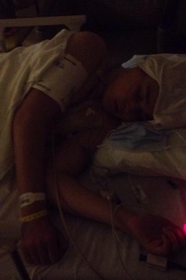 in levine children's hospital with my son he just had two surgeries  ;( poor baby