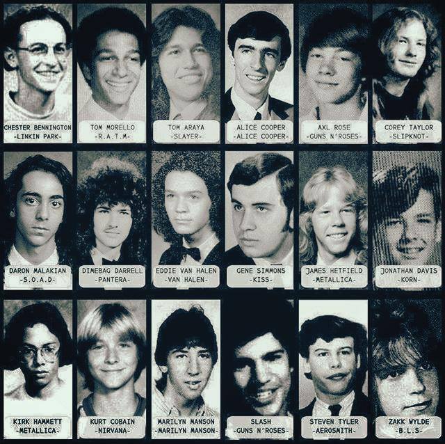 JamBoxCanada's tweet image. Some of you #rockers might find this interesting.  Rockstars highschool year book. #oldpics #rock #music #picoftheday
