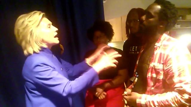 Watch Hillary Clinton roll her eyes at #BlackLivesMatter thugs