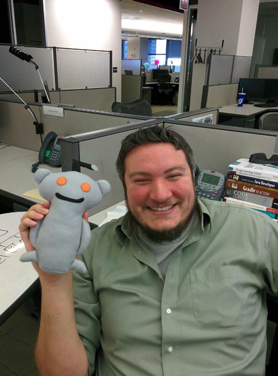 sepiastitch's tweet photo. This snoo improves the daily grind. Here he is with his sidekick, hard at work. @alexthaler #customorder #sepiastitch http://t.co/F6X4oraAm7