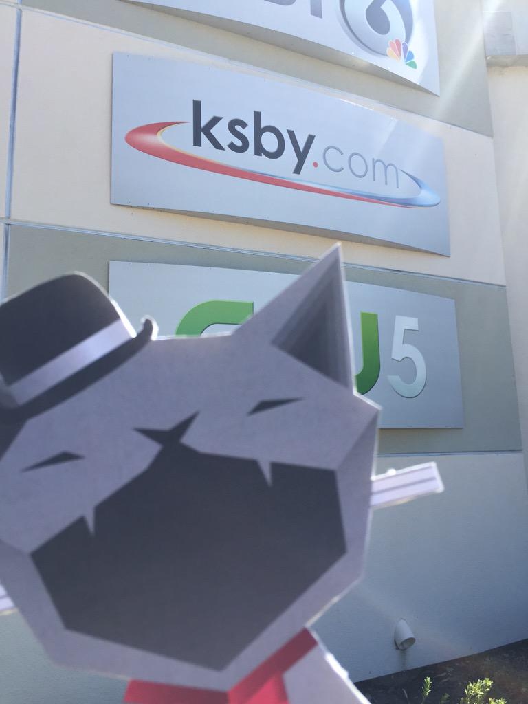 A special trip to <a href="/KSBY/">KSBY</a> this morning to get the #Roarin20Speakeasy promo rolling. Details: fpacslo.org/Roarin20