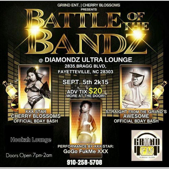 Fayetteville, NC..... MY BIRTHDAY BASH SEPT.5 AT DIAMONDZ ULTRA LOUNGE !!! http://t.co/i8EhecJCCP