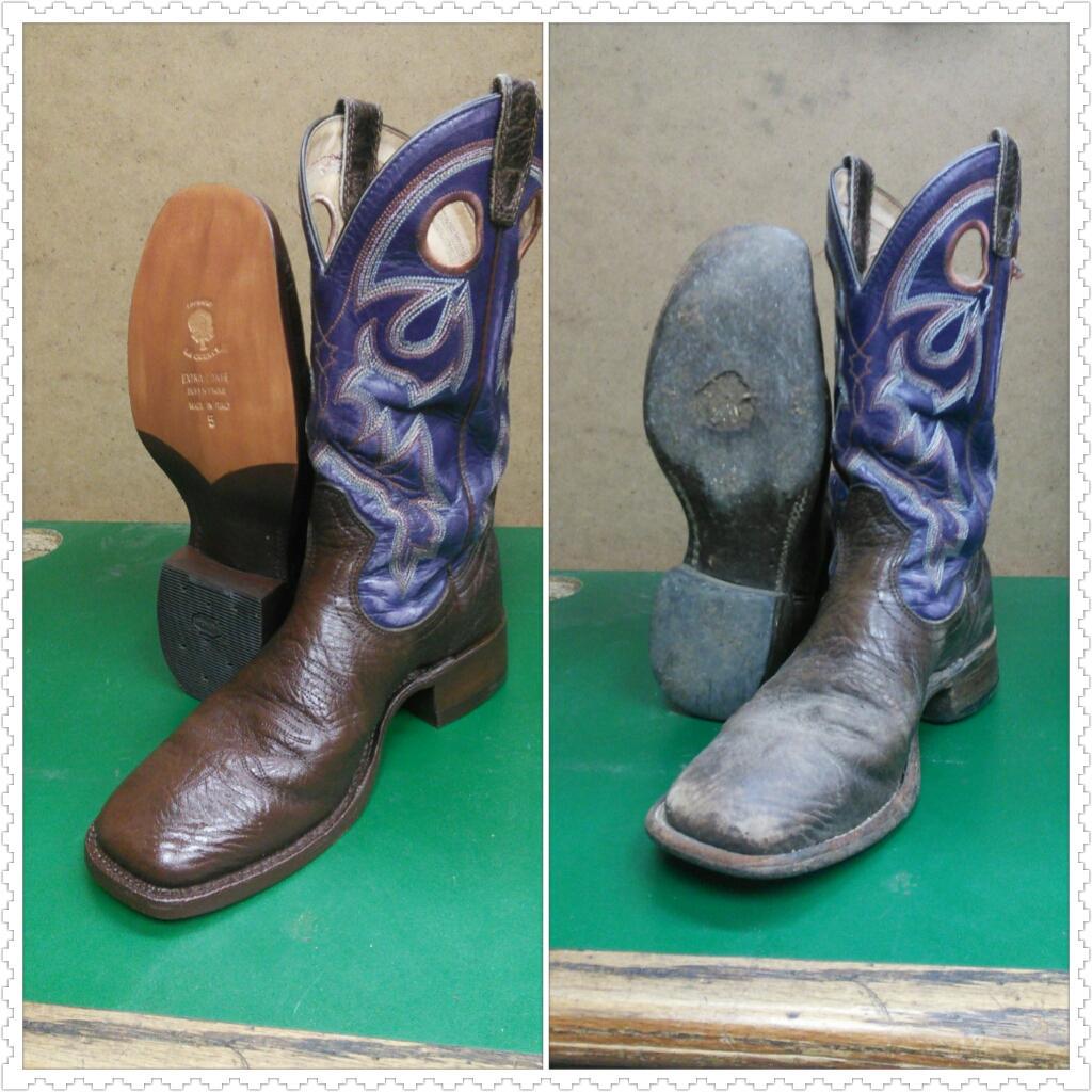 HighlandShoe's tweet image. Take your #cowboyboots here and get results like this! #shoerepair #newglasgow #truro #antigonish