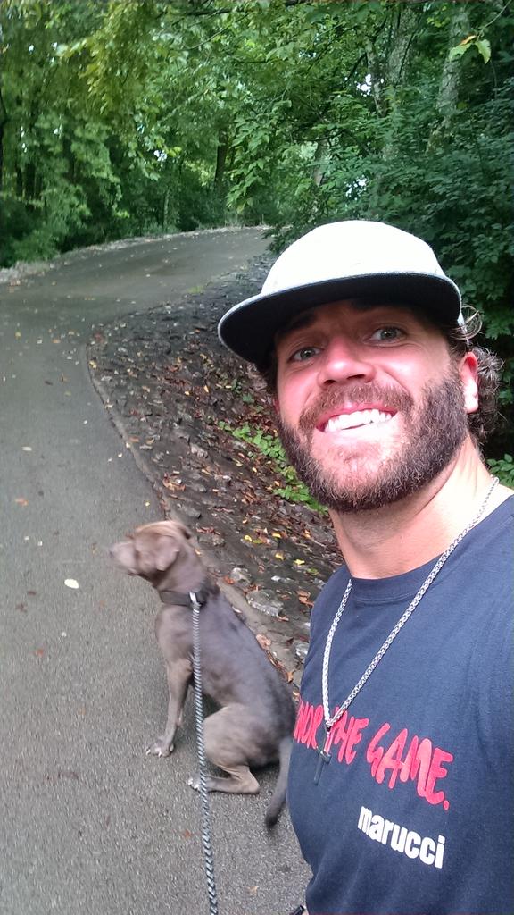 Strolling home after a good workout!    It's a Lifestyle!