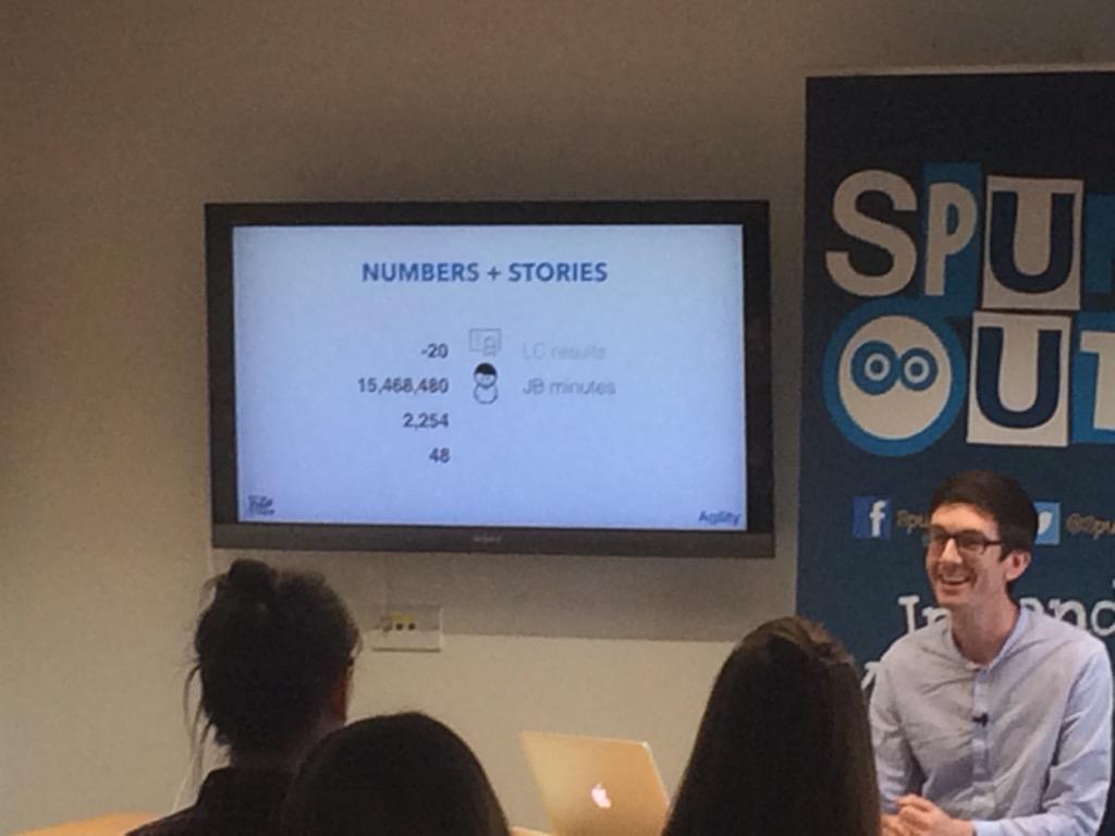 spunout's tweet photo. Great to welcome @finianmurphy to #SOSkillsSessions looking at data and trends and understanding audiences! http://t.co/pXwi9cNQpc
