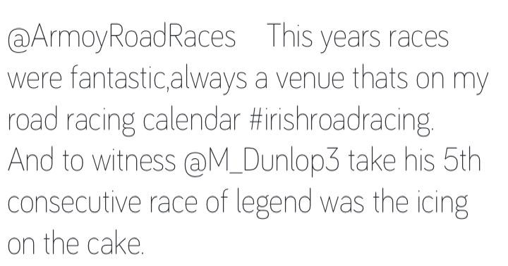 Eddyb78's tweet photo. #irishroadracing @ArmoyRoadRaces @M_Dunlop3 http://t.co/lt2lm11hWd