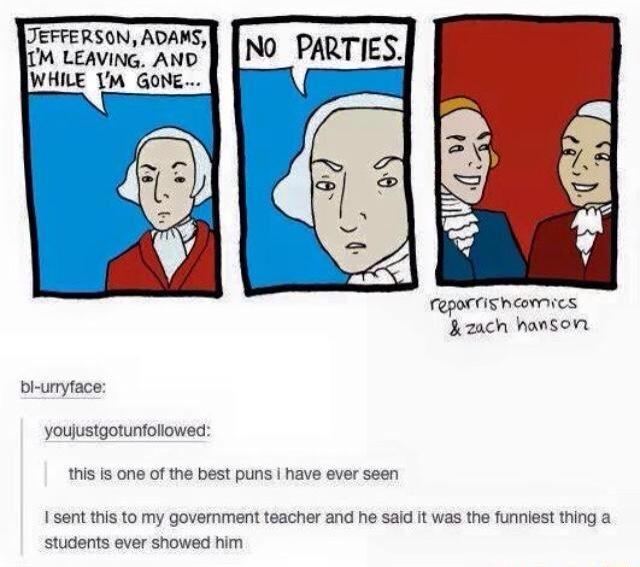 purplelean29's tweet photo. Oh the irony 😂😂 (bc he was against political parties) http://t.co/UZGkt3vELK