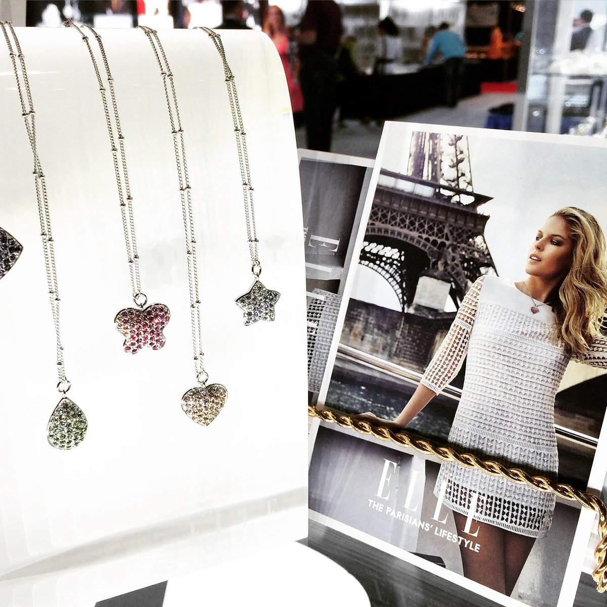 CJ_mag's tweet photo. .@ellejewelryltd looking very lovely @cjexpos @EdmontonSCC #canadianjewellery #jewelry #jewellery #elle http://t.co/BUaxXvVlez